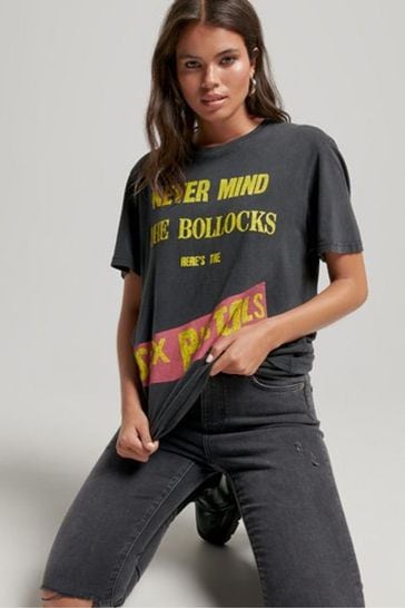 Superdry Black Sex Pistols Limited Edition T-Shirt