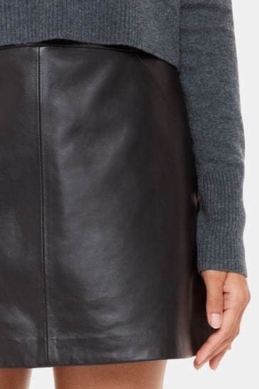 Next black clearance leather skirt