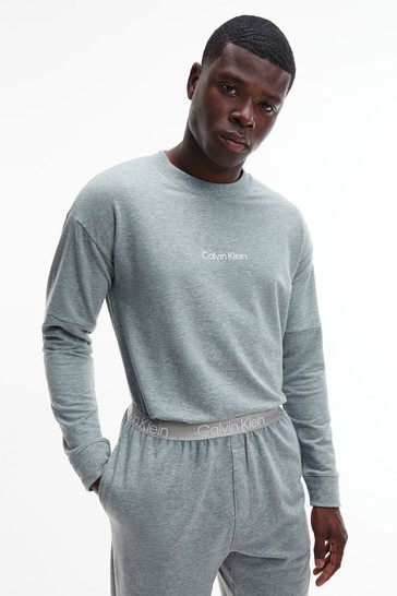Calvin Klein Grey Structure Lounge Sweatshirt