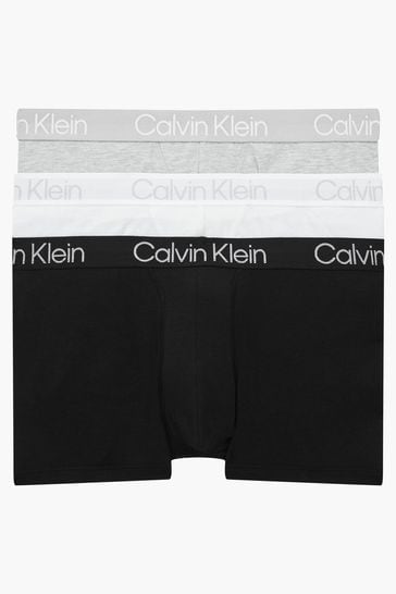 Calvin Klein Structure Cotton 3 Pack Trunks