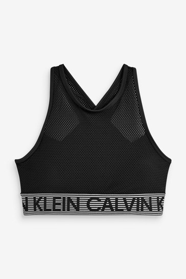 Buy Calvin Klein Womens Black Medium Support Sports Bra from Next Luxembourg