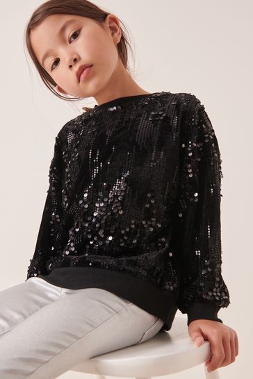 Next sequin sweatshirt hotsell