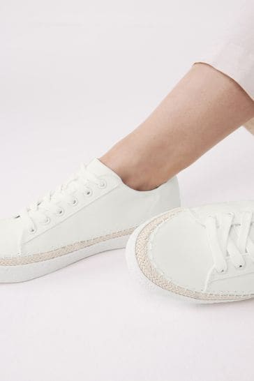 Espadrille lace up discount sneakers