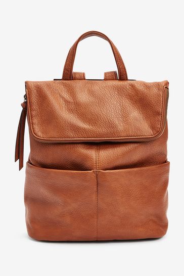 Tan Brown Casual Rucksack