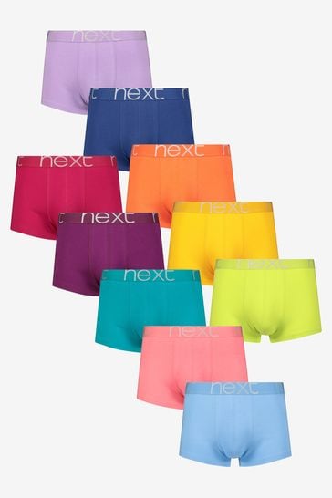 Bright Multicolour Hipster Boxers 10 Pack