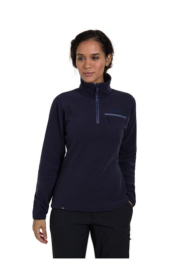 UK women's size 12 Berghaus Berghaus blue quarter zip fleece Sweatshirt 