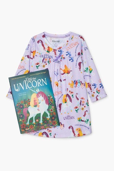 Hatley Purple Uni The Unicorn Nightdress