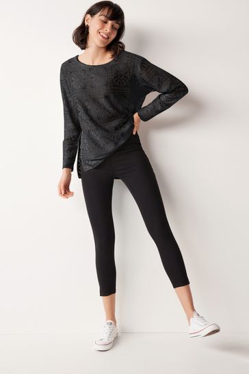 Next jersey cropped leggings shop