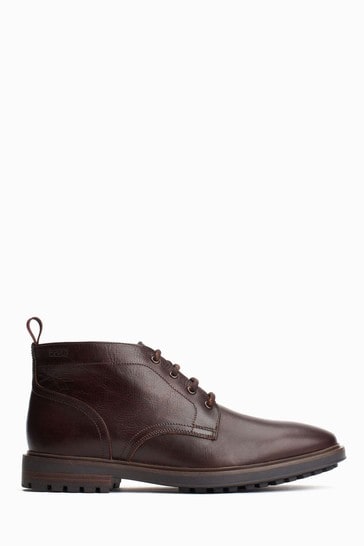 Base London Brown Kimber Leather Boots