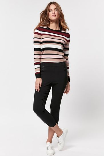 Buy Mu0026Co Petite Navy Stretch Cropped Trousers from Next Ireland