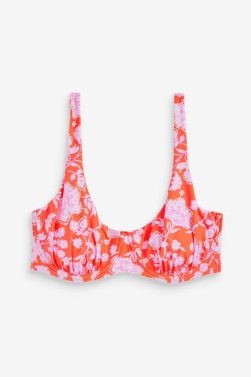 Buy Red Non Padded Underwired Top Bella DD Bikini Top from Next Luxembourg