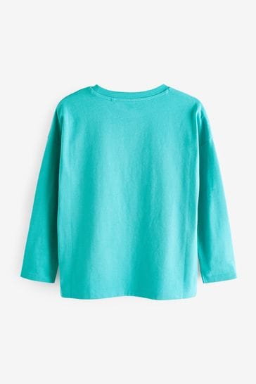 Blue long deals sleeve shirt girls