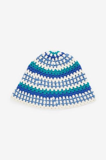 Blue Baby Summer Bucket Hat (0mths-2yrs)