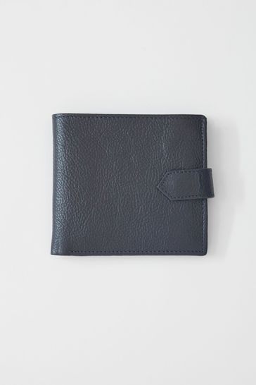 White Stuff Blue Edward Leather Wallet