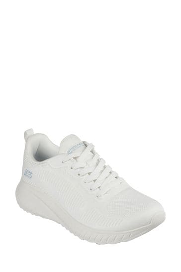 Skechers womens best sale trainers white