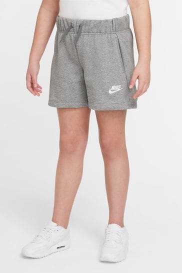 Nike Grey Club French Terry 5 Inch Shorts