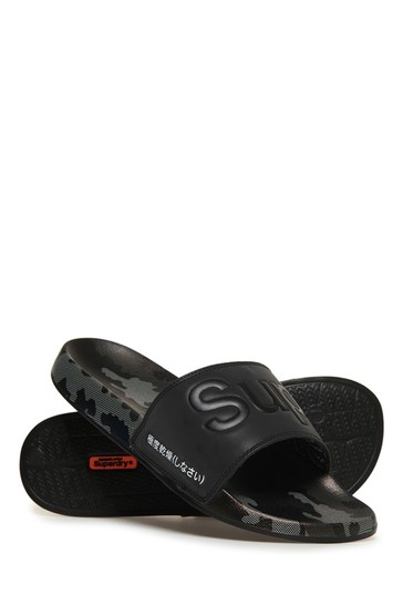 Superdry all over print beach sliders hot sale