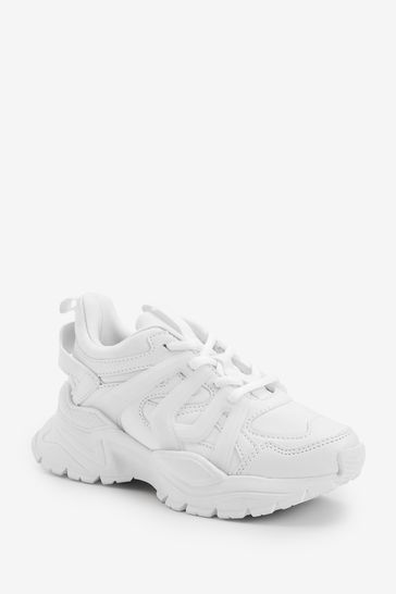 Next white trainers discount