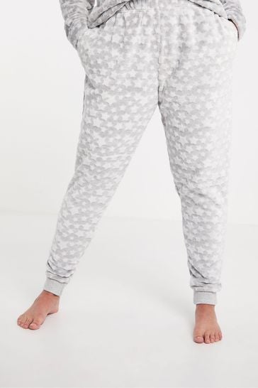Figleaves Grey/White Cosy Star Joggers