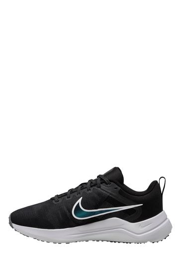Buy Nike Black White Downshifter 12 Running Trainers from Next