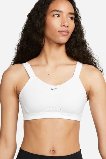 Buy Nike White Dri-FIT Alpha High Support Padded Sports Bra from