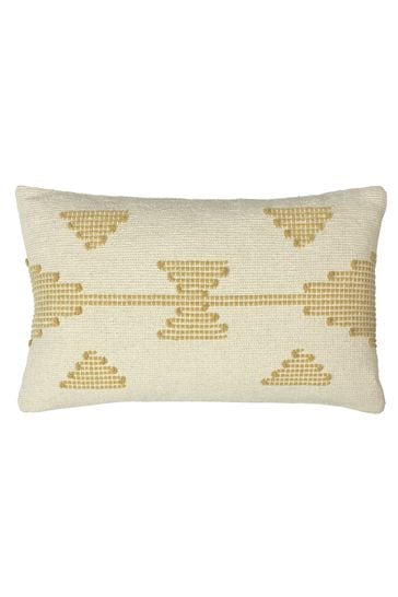 furn. Honey Yellow Sonny Stitched Polyester Filled Cushion