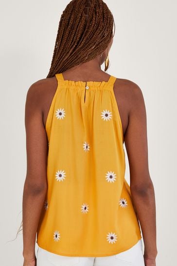 Mustard yellow halter top new arrivals