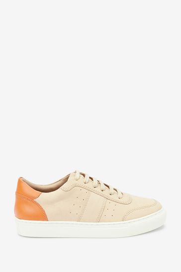 Forever Comfort® Leather Lace Up Trainers