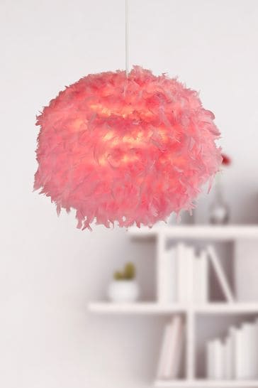 Searchlight Evie Pink Feather Easy Fit Shade