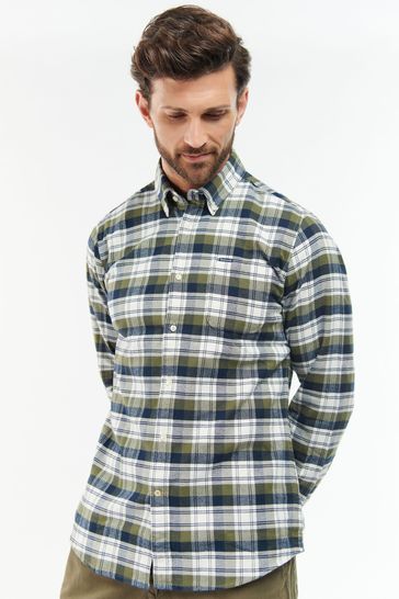 Barbour® Green Stonewell Tailored Fit Shirt