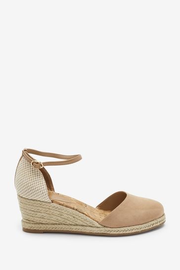 Sand Natural Extra Wide Fit Forever Comfort® Closed Toe Wedges