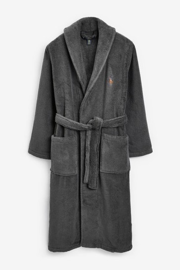 ralph lauren fleece dressing gown