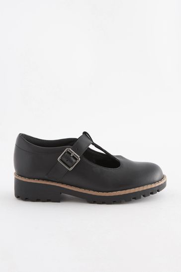 Black t bar shoes outlet