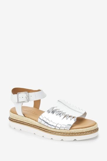 Leather flatform hot sale sandals