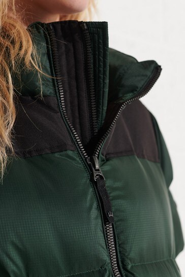 longline down puffer coat