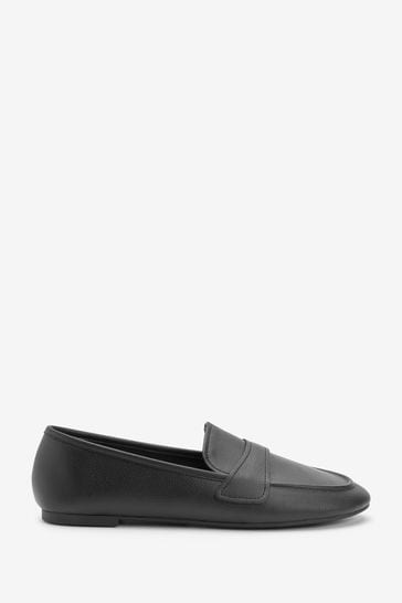 Black Extra Wide Fit Forever Comfort® Slim Sole Loafers