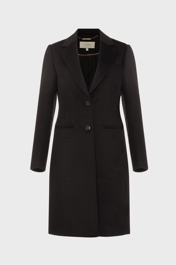 Buy Hobbs Black Wool Tilda Coat from Next Ireland