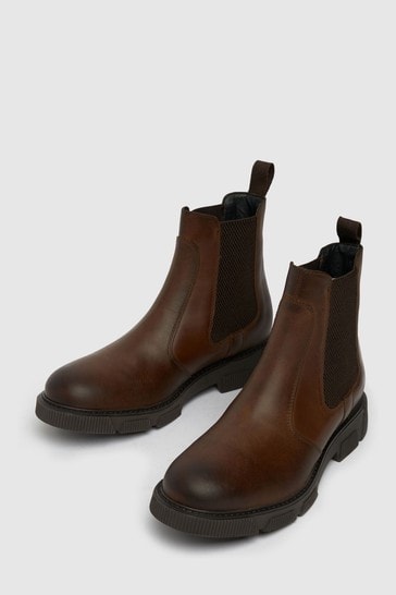 Buy Schuh Brown Dom Chelsea Boots from 