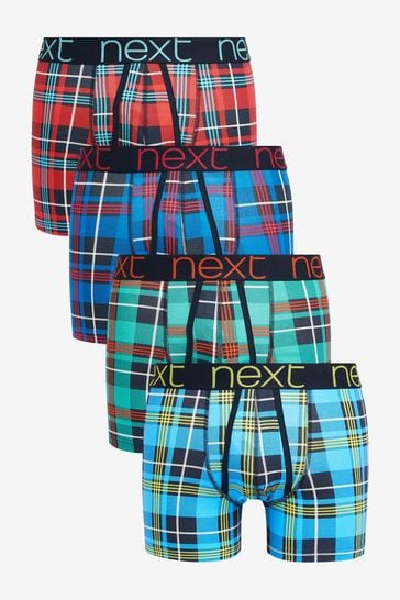 Bright Check 4 pack A-Front Boxers