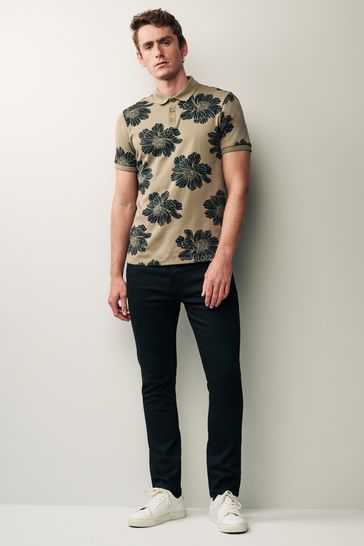 Mens printed polo on sale t shirts