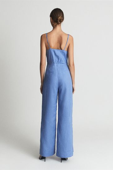 Reiss blue shop jumpsuit