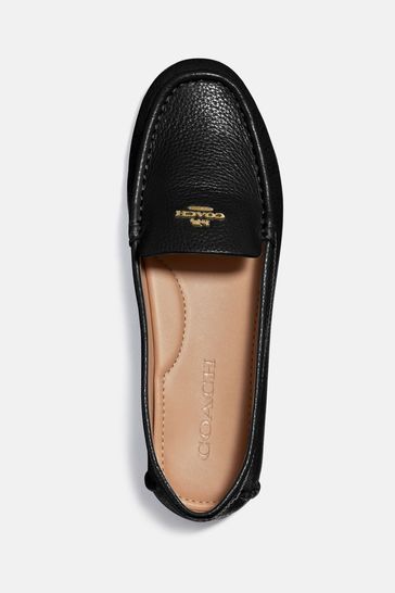 Coach black hot sale leather shoes