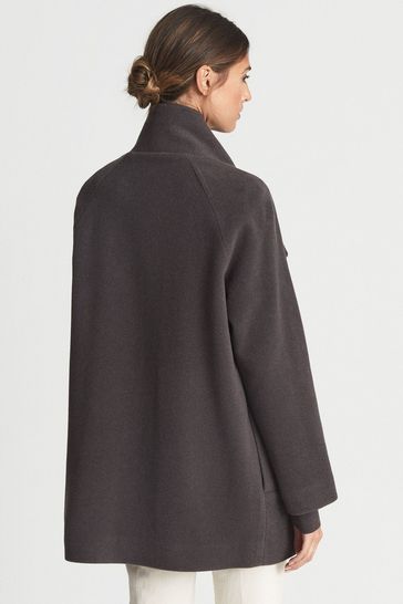 Aubergine 2025 wool coat