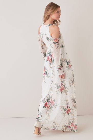 Frock and frill white dress discount