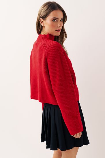 Red cropped jumpers online