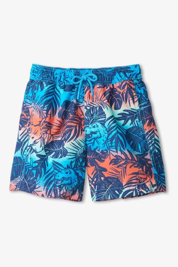 Hatley Blue Jungle Dinos Swim Shorts