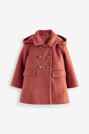 Buy Rust Next Military Style Coat With Wool Mix 3mths 10yrs from Next Luxembourg