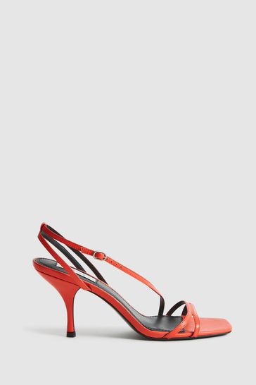 Orange kitten online heel sandals
