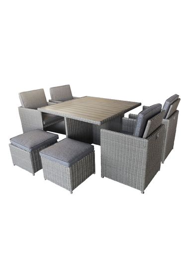 Pacific Grey Outdoor Bermuda Cube Set