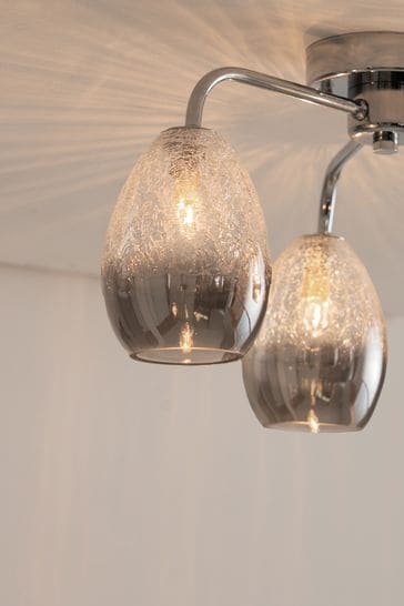 Seychelles smoked outlet pendant ceiling fitting